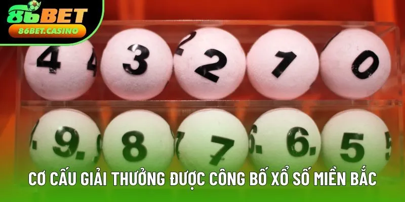 Cơ cấu giải thưởng được công bố xổ số miền Bắc Cơ cấu giải thưởng được công bố xổ số miền Bắc